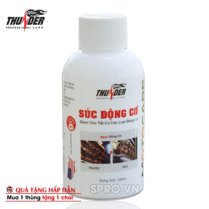 Dung dịch hóa chất súc rửa động cơ Thunder engine flush 100ml 1 dung dịch hóa chất súc rửa động cơ