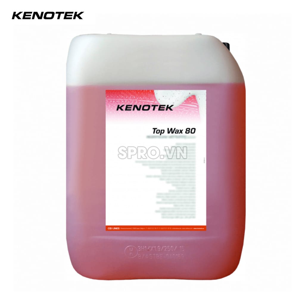 Dung dịch wax bóng nhanh Kenotek Top Wax 80 (Can 1L) 1 hóa chất hỗ trợ làm khô