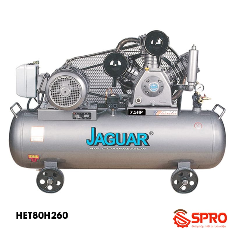 Máy bơm hơi 7.5HP Jaguar HET80H260 - Dung tích 260L 1 may bom hoi 7 5hp jaguar het80h260 dung tich 260l