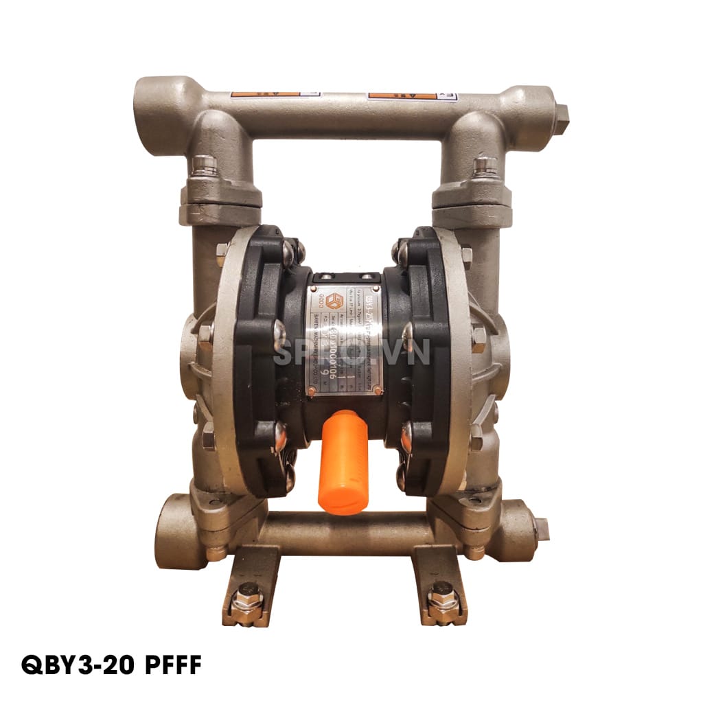 Bơm Màng Khí Nén GODO QBY3-20 INOX 316 - Màng PTFE 7 Bơm Màng Khí Nén GODO QBY3-20 INOX 316 - Màng PTFE