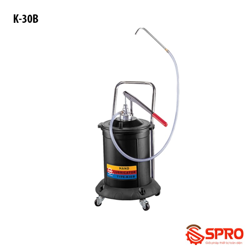Máy bơm mỡ bằng tay K-30B - Bình chứa 30L 1 máy bơm mỡ bằng tay