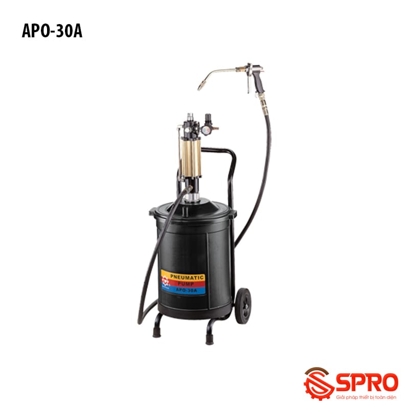 Máy bơm mỡ bằng khí nén APO-30A - Dung tích 30L 1 máy bơm mỡ khí nén