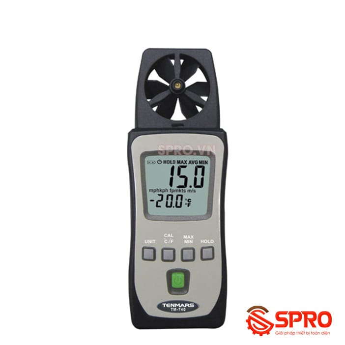 Máy đo tốc độ và lưu lượng gió Tenmars TM-740 1 máy đo tốc độ gió