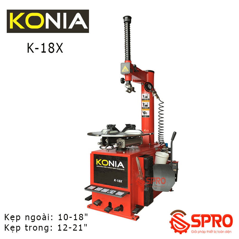 Máy ra vào lốp xe tay ga, xe con Konia K-18X 1 máy tháo vỏ