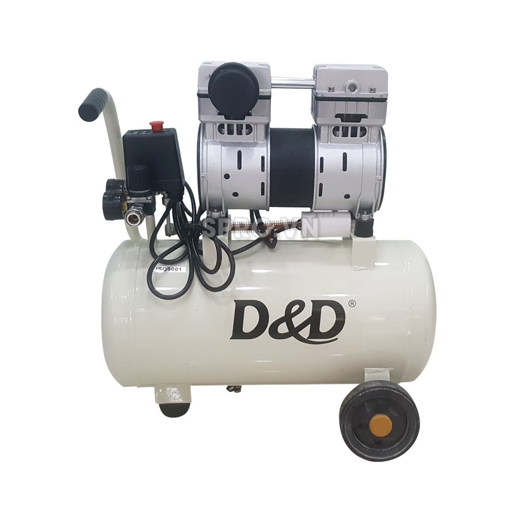 Máy nén khí không dầu (nhớt) D & D ROC1024J - Dung tích 24L 1 may nen khi khong dau d and d roc1024j5