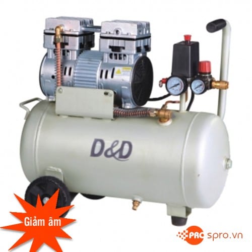Máy nén khí mini không dầu (nhớt) D & D ROC1024J - Dung tích 24L 4 máy nén khí mini không dầu