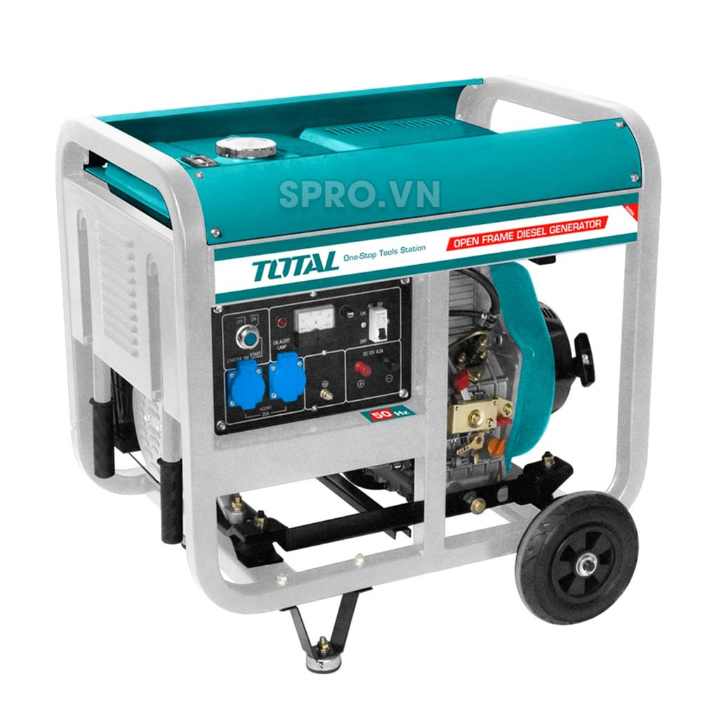 Máy phát điện chạy dầu diezen Total 5kw TP450001 4 may phat dien chay dau total tp450001 spro