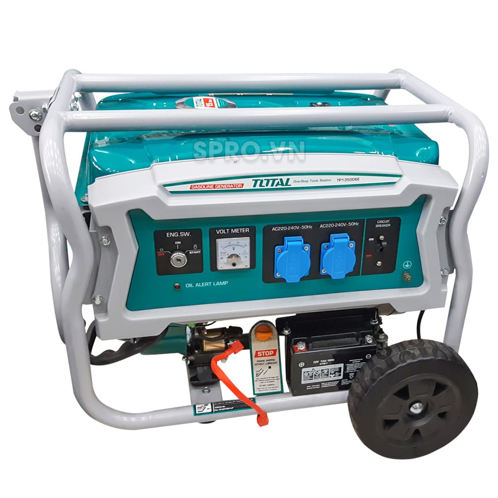 Máy phát điện chạy xăng Total 3.5kw TP135006E 10 máy phát điện chạy xăng