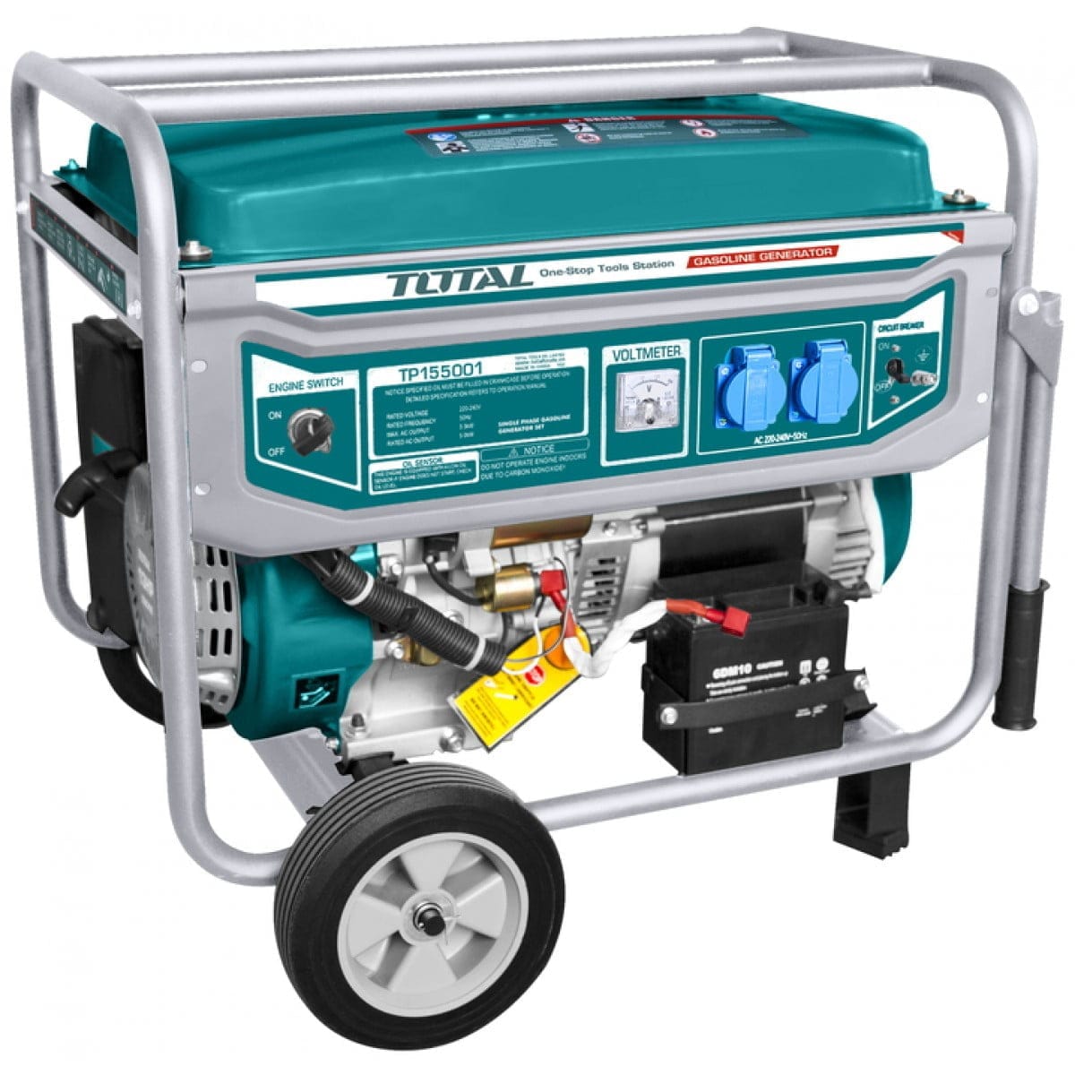 Máy phát điện chạy xăng Total 5.5kw TP155001 7 máy phát điện chạy xăng