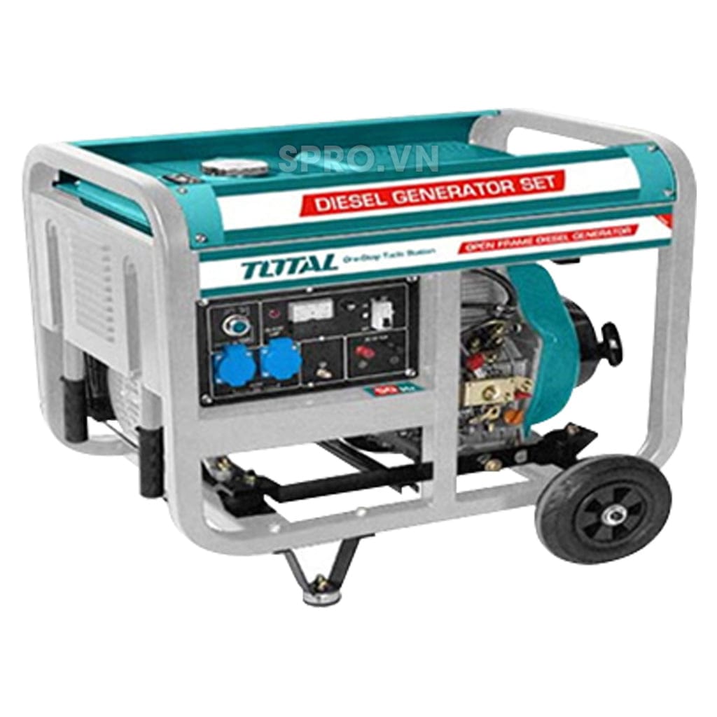 Máy phát điện chạy dầu diezen Total 5kw TP450003 4 may phat dien dong co dau total tp450003 spro