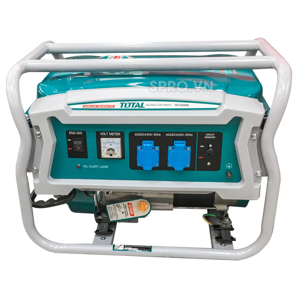 Máy phát điện chạy xăng Total 3.5kw TP135006 19 may phat dien dung xang total tp135006 spro