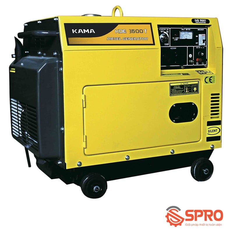 Máy phát điện gia đình chạy dầu KAMA 2.8KVA KDE3500T 1 máy phát điện chạy dầu