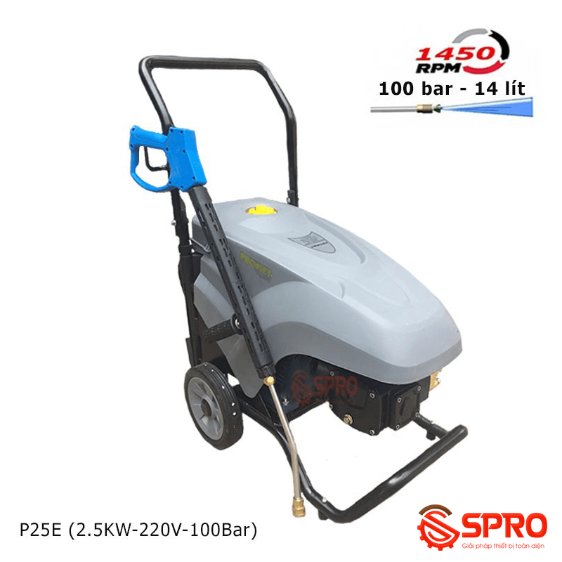 Máy rửa xe cao áp Projet P25E-2.5Kw - Lưu lượng 14L/p 1 máy rửa xe cao áp