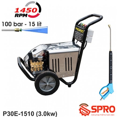 Máy rửa xe áp lực cao Projet P30E-1510 - Lưu lượng 15L/P 1 máy rửa xe cao áp