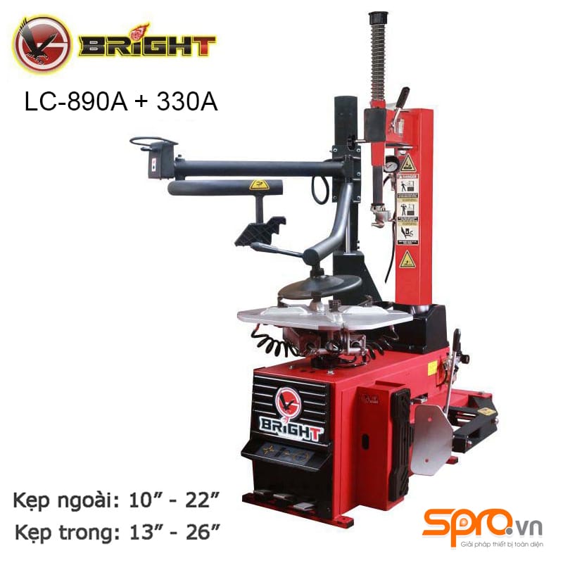 Máy tháo vỏ xe hơi, xe tải nhỏ Bright LC-890A+330A 1 máy tháo vỏ