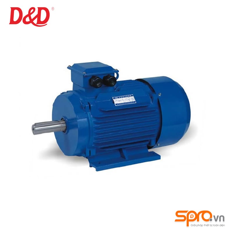 Động cơ điện mô tơ D&D Y2-132M-4 3 pha size 132M công suất 7.5 KW 1 motor20D 2