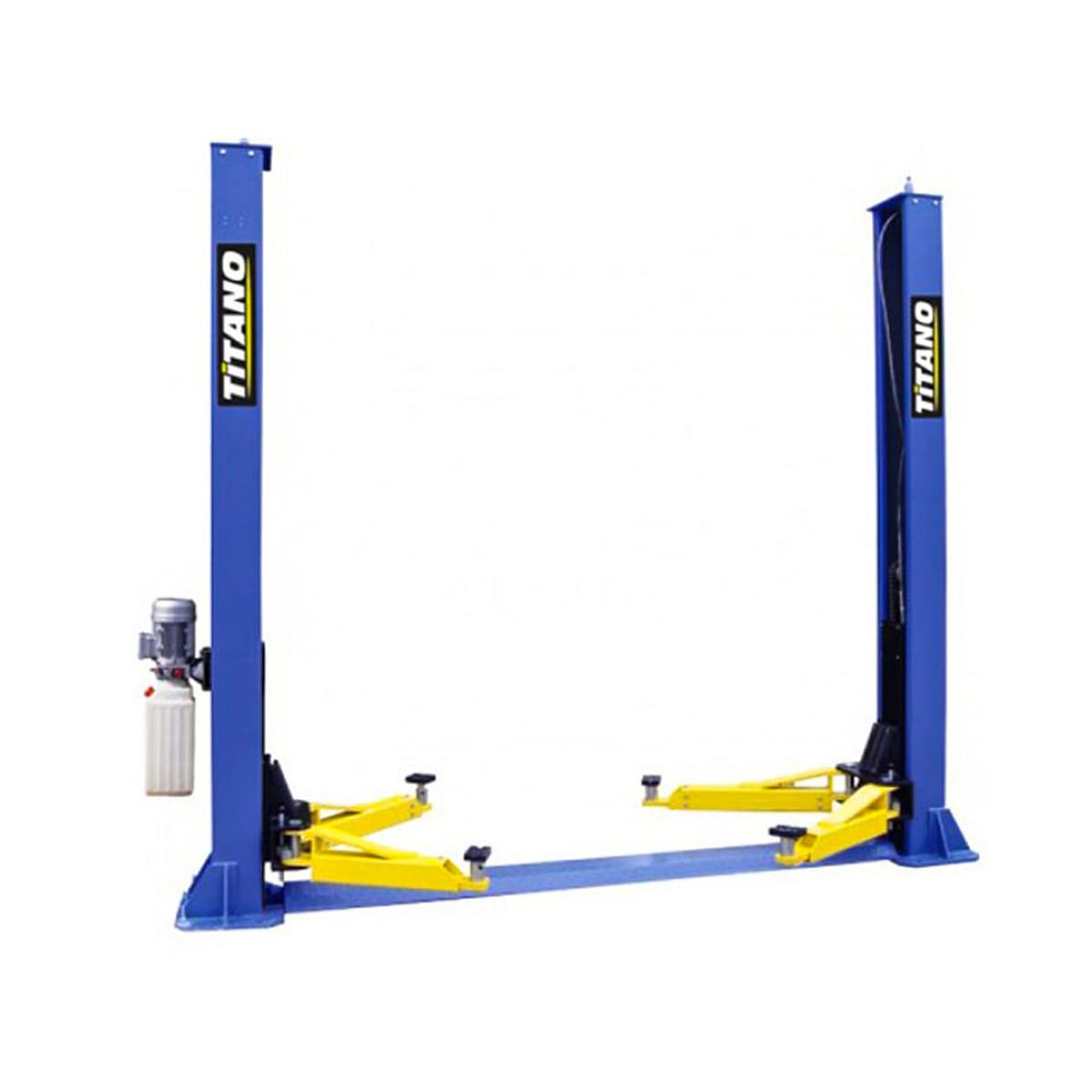 Cầu nâng 2 trụ đế dưới, cóc giật 2 bên Titano TB-4000D 13 cầu nâng 2 trụ sửa chữa ô tô