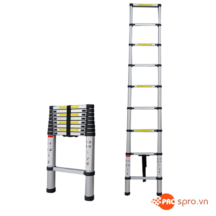 Thang nhôm rút gọn đơn 9 bậc Advindeq ADT208B 1 thang nhom rut Advindeq ADT208B