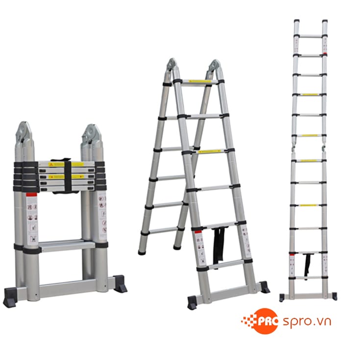 Thang nhôm rút gọn chữ A 2x6 bậc Advindeq ADT706B 1 thang nhom rut Advindeq ADT706B