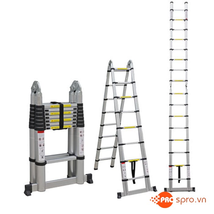 Thang nhôm rút gọn chữ A 2x8 bậc Advindeq ADT708B 1 thang nhom rut Advindeq ADT708B