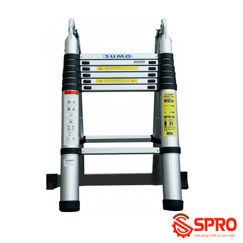 Thang nhôm rút gọn chữ A 2x6 bậc SUMO ADT-806B cao 3.8m 19 thang nhom rut gon chu a sumo adt 806b