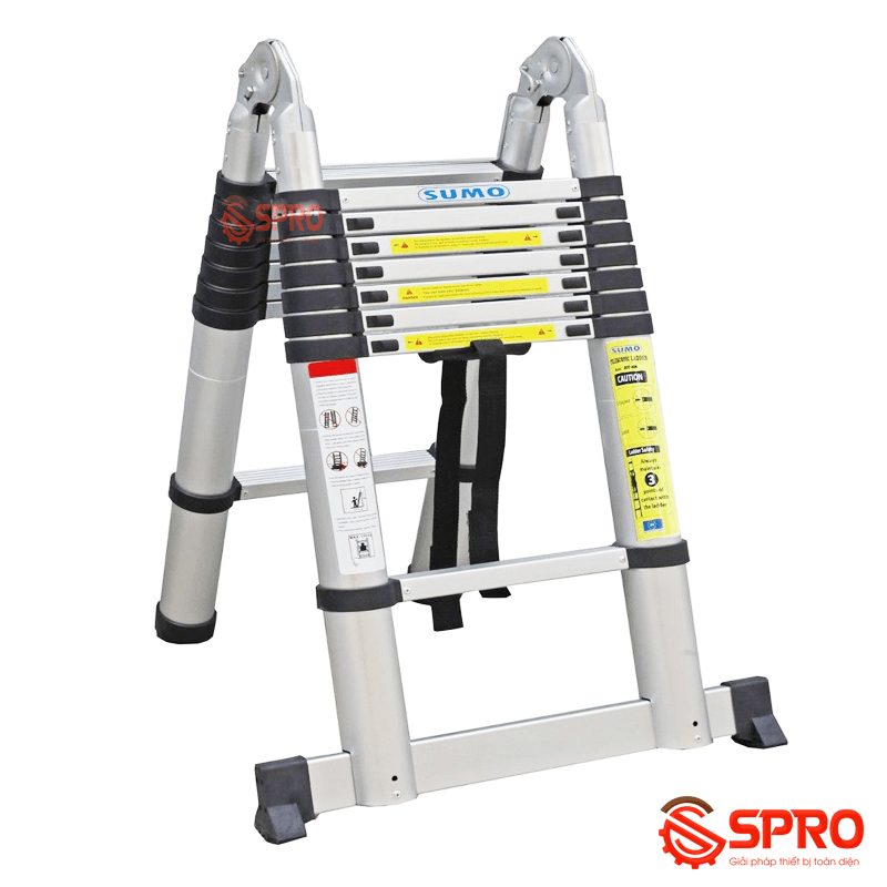 Thang nhôm rút đôi chữ A cao 5m SUMO ADT-808B 16 thang nhôm sumo