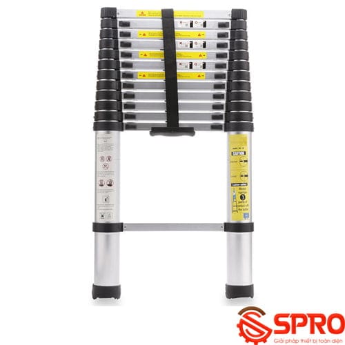 Thang nhôm xếp gọn đơn SINOYON HR-5002A cao 3.8m 1 thang nhôm