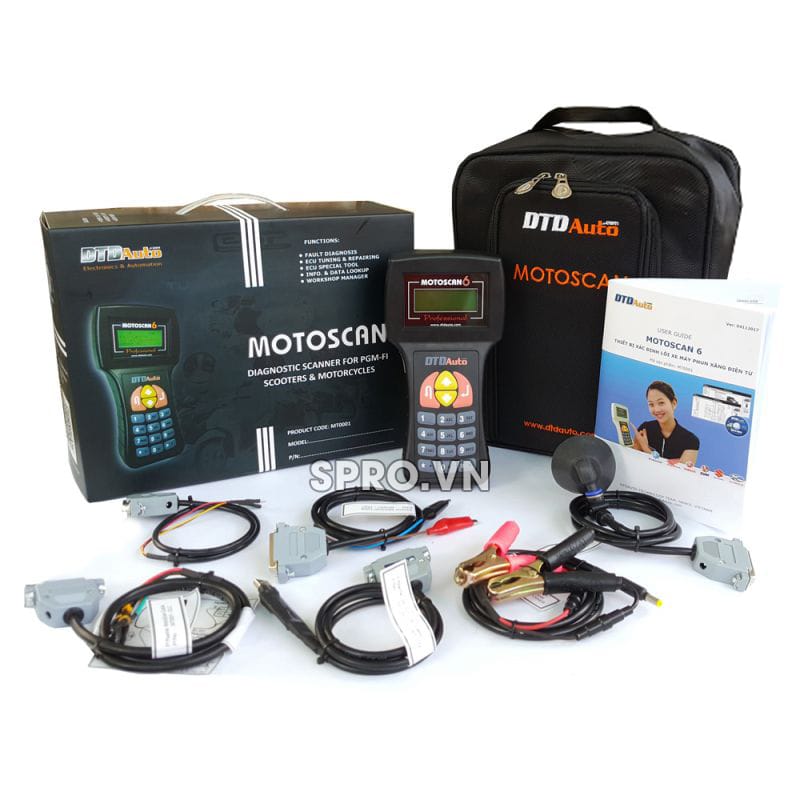 Motoscan 6.3 - Thiết bị đọc lỗi xe máy phun xăng điện tử 7 thiết bị motocan