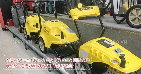 Máy phun rửa xe áp lực cao Himore 0719 - 2.5kW, 70bar, 19L/phút 10 Máy phun rửa xe áp lực cao Himore 0719 – 2.5kW, 70bar, 19L/phút