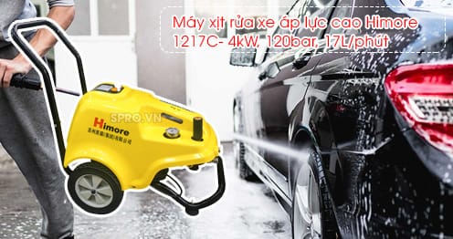 Máy xịt rửa xe áp lực cao Himore 1217C- 4kW, 120bar, 17L/phút 7 Máy xịt rửa xe áp lực cao Himore