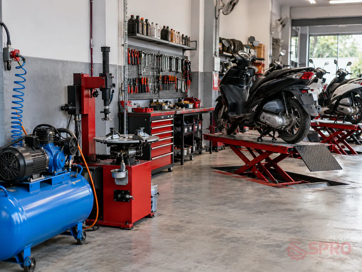 bố trí mặt bằng tiệm sửa xe máy - Kết luận nhanh theo từng nhu cầu đầu tư (hình minh họa)