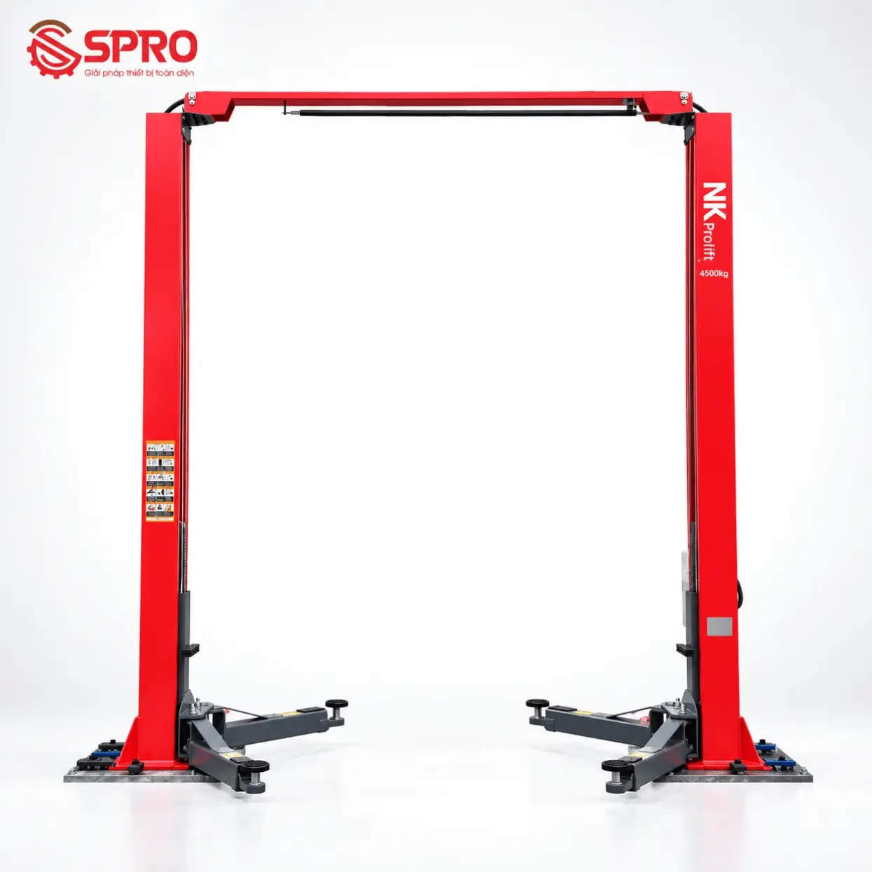 Cầu nâng thủy lực 2 trụ giằng trên NK-4.5L