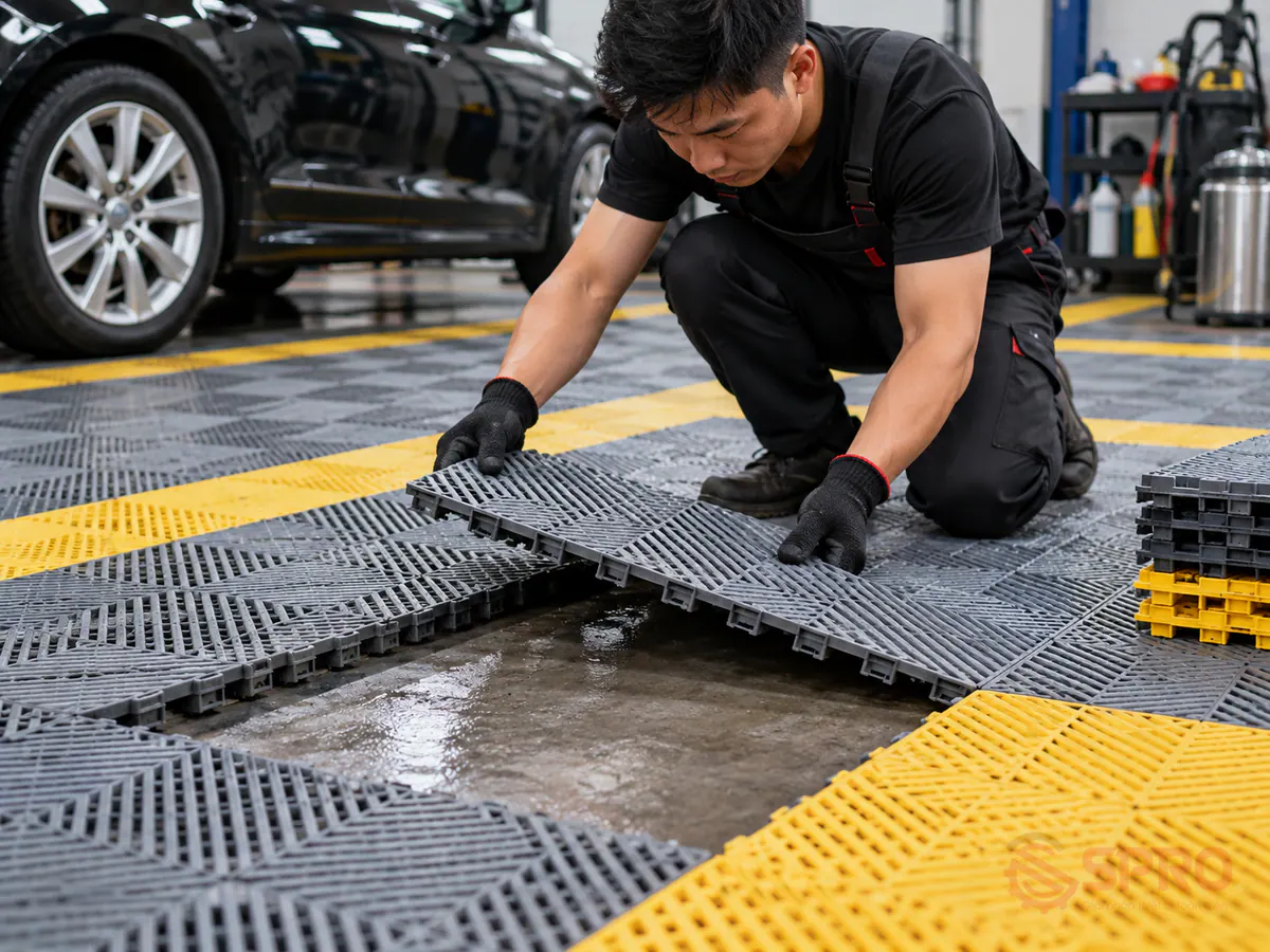 Lắp Sàn Nhựa PP Garage Ô Tô Detailing: Hướng Dẫn Vận Hành Và Bảo Dưỡng Chuẩn Kỹ Thuật 2 lắp sàn nhựa pp garage ô tô detailing - Lịch bảo dưỡng định kỳ và dấu hiệu cần bảo trì (hình minh họa)
