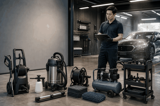 Ma trận chọn thiết bị mở tiệm rửa xe: đừng mua theo cảm tính