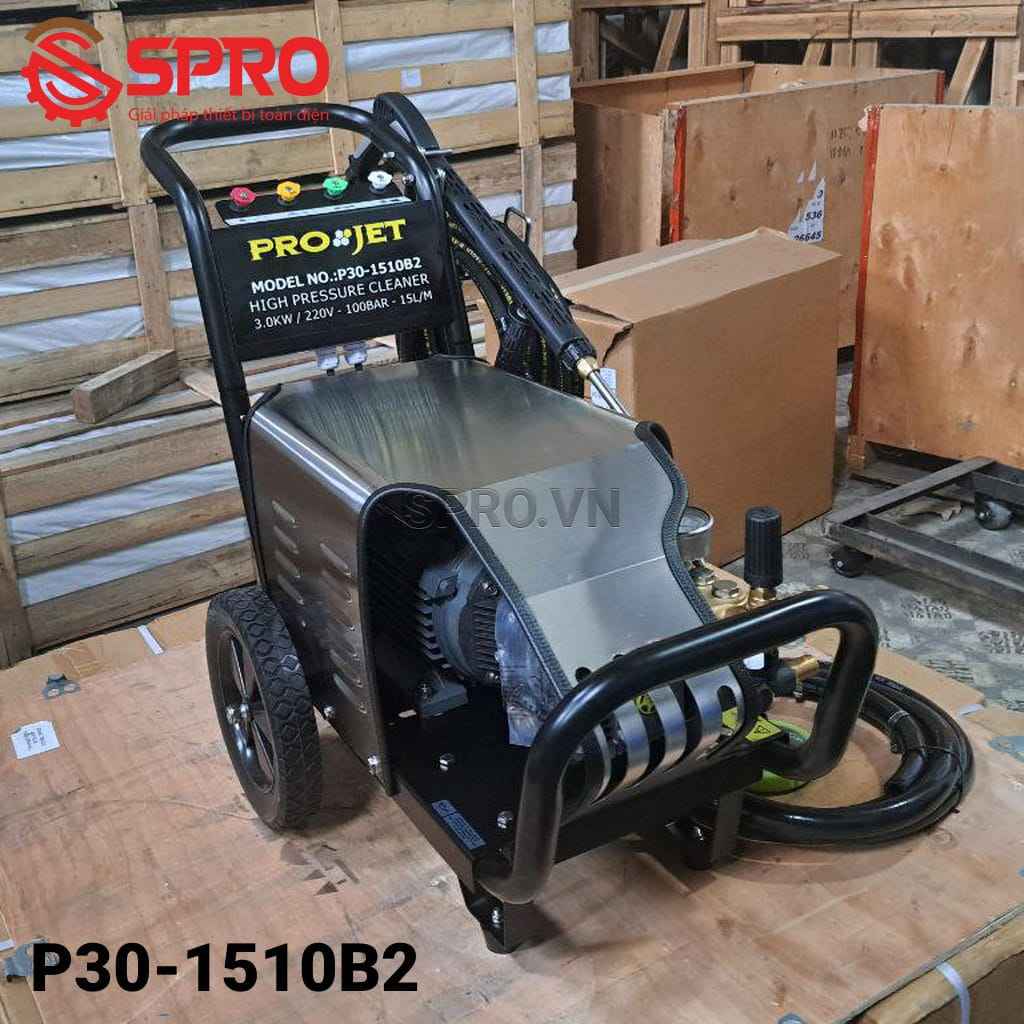 Máy rửa xe áp lực cao PROJET P30-1510B2 3,0 kW (4 HP) 100 Bar 1 pha