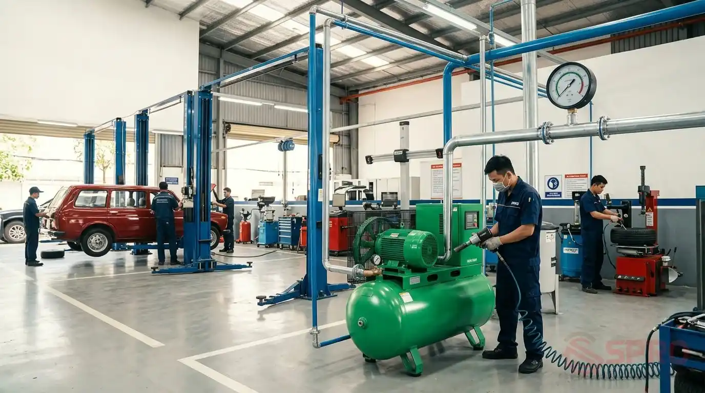 nâng cấp hệ thống khí nén garage - Nâng cấp hệ thống khí nén garage: So sánh giải pháp tốt nhất