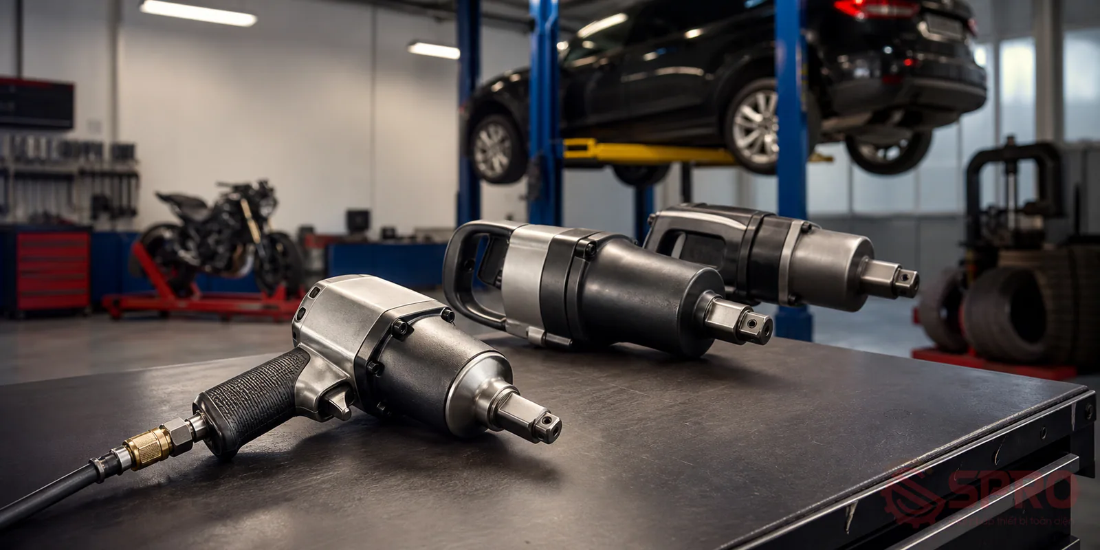 súng siết bu lông khí nén - Súng siết bu lông khí nén: So sánh các dòng 1/2, 3/4 và 1 inch cho garage