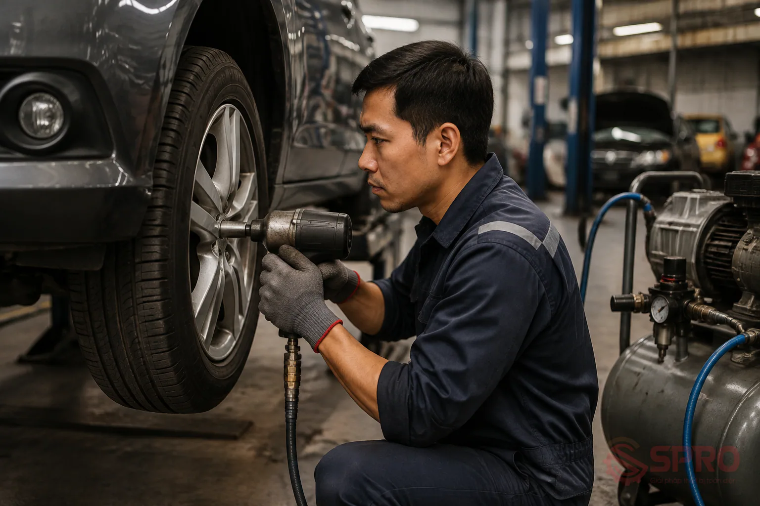 tính lưu lượng khí nén súng siết bu - Tính lưu lượng khí nén súng siết bu lông: Hướng dẫn chuẩn kỹ thuật cho garage