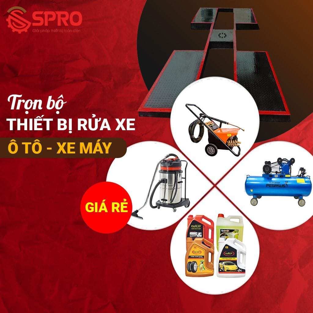 trọn bọ thiet bị rua xe ô tô
