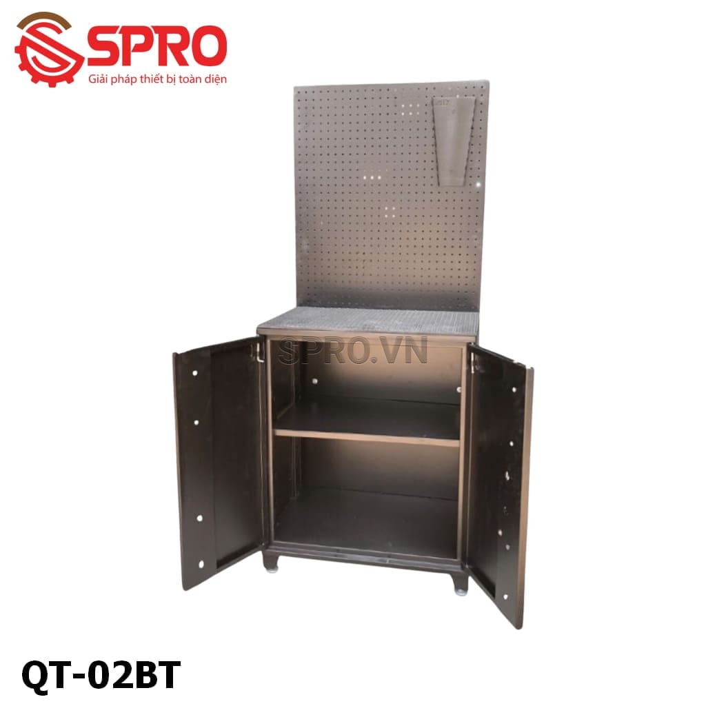 tủ 2 cánh có bảng treo hệ lỗ tròn ally qt-02bt