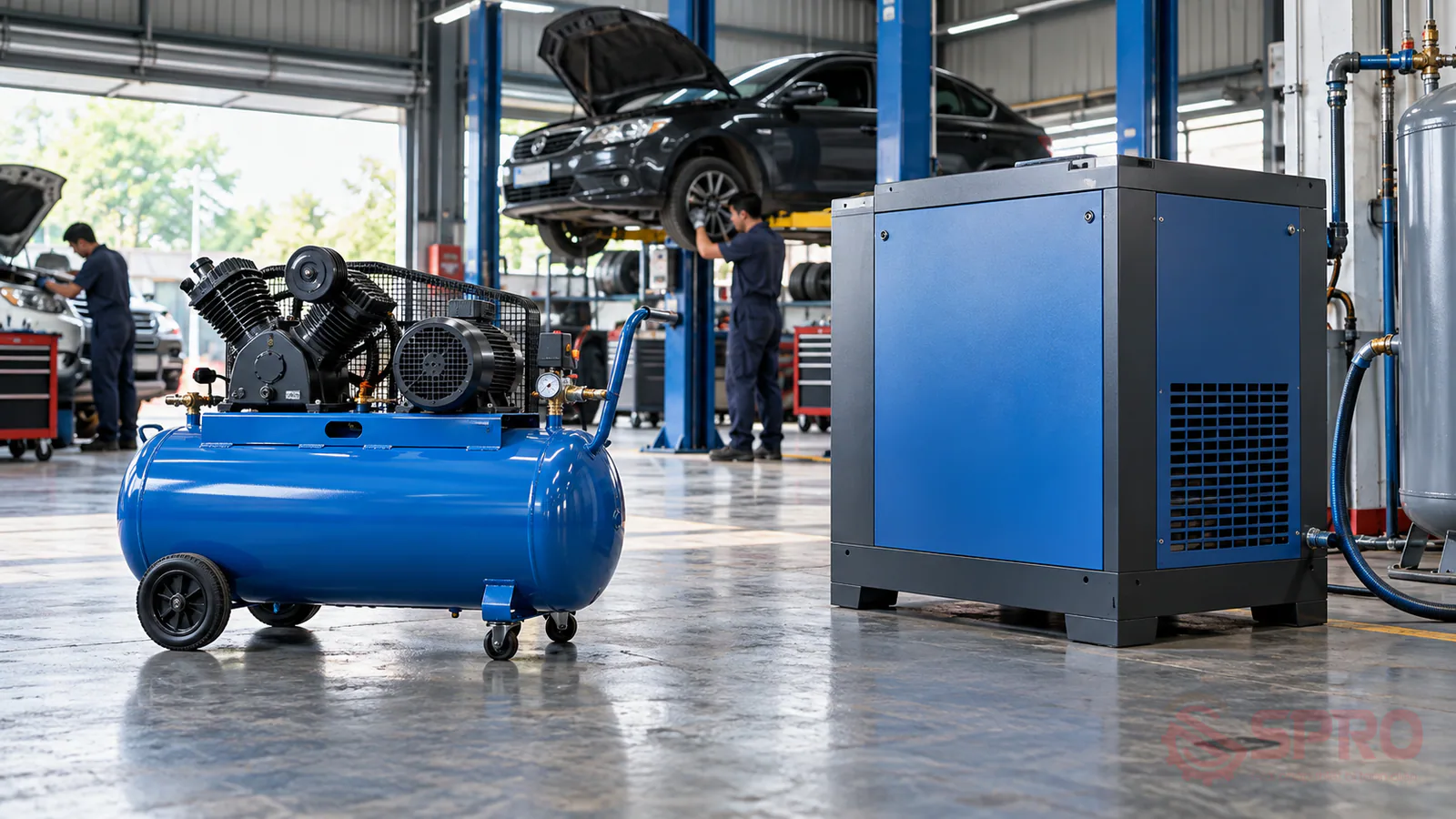 xu hướng chuyển dịch máy nén khí garage - Xu hướng chuyển dịch máy nén khí garage: Trục vít hay Piston tối ưu hơn?